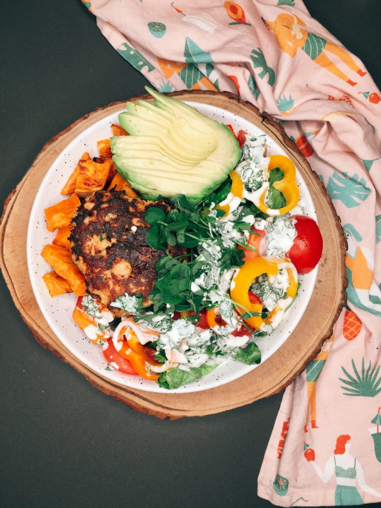 Turkey Burger Bowl. Lesley O'Neill