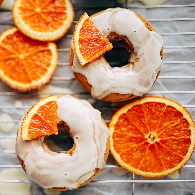 olive oil + orange baked doughnuts. Lesley O'Neill
